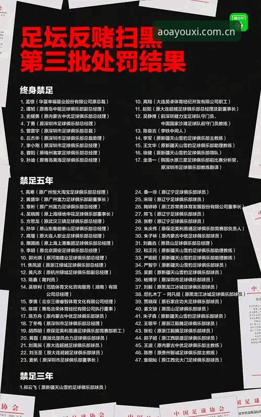 中国足球反腐风暴深度解析：从第三批禁足名单看行业净化完整指南